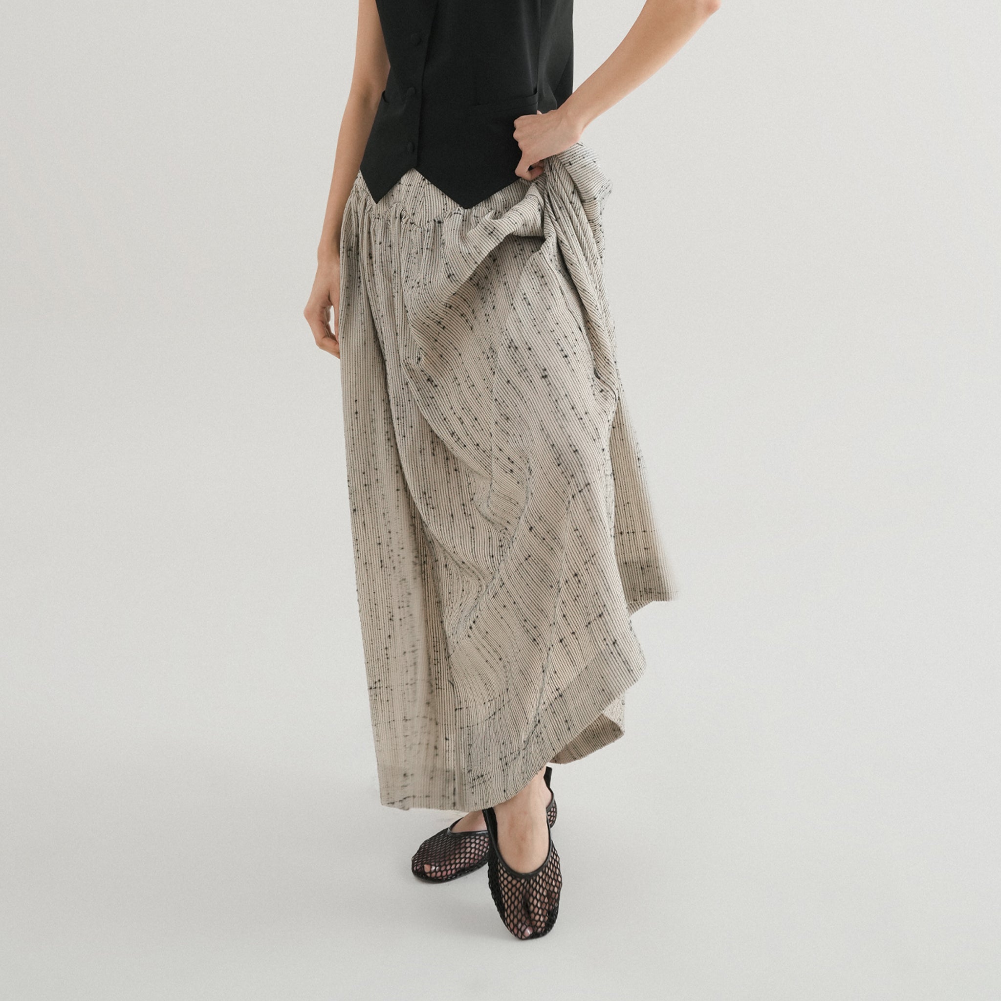 Panel Midi Skirt
