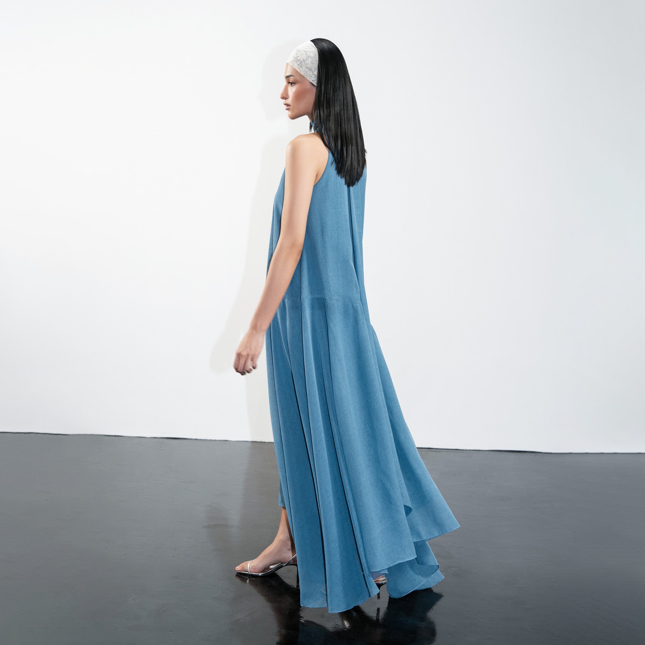 Halter-Neck Layered Dress
